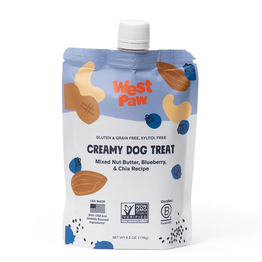 West Paw Nut Butter, Blueberry, and Chia Seed Creamy Dog Treat