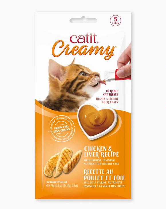 Catit Creamy Chicken & Liver - 12 Pack