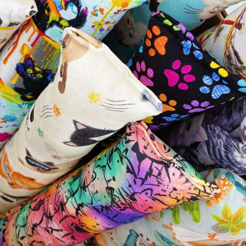 Cat Toy Catnip Filled Pillow - 14 Assorted Design.