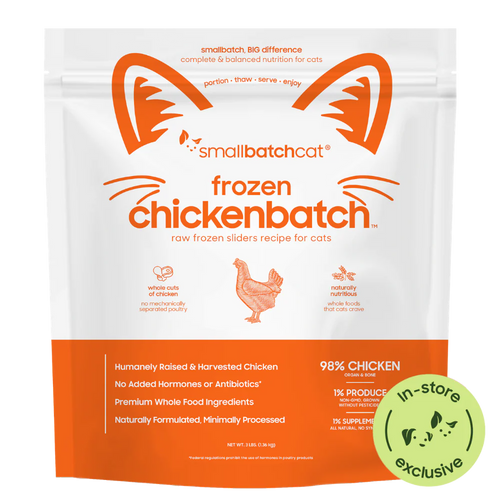 Smallbatch Pet Chicken Sliders for Cats Frozen Raw - 3lb