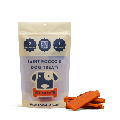 Saint Rocco's Chicken & Sweet Potato Dog Treat - 3oz