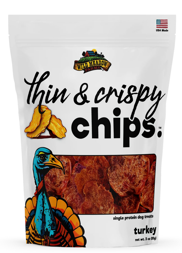 Wild Meadow Farms Thin & Crispy Chips - Turkey Dog Treat