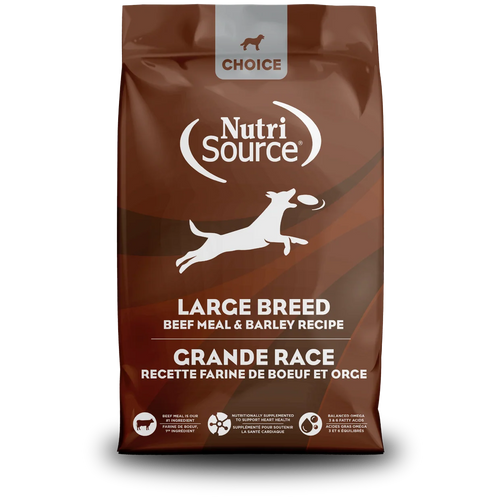 NutriSource® Choice Large Breed Beef Meal & Barley - 40lb