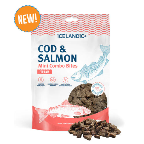 Cod & Salmon Mini Combo Bites Treats for Cats