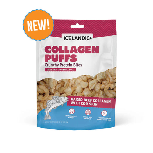 Beef Collagen Puffs with Cod Skin Treats for Cats -  .5oz