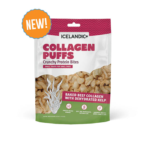 Beef Collagen Puffs with Kelp Treats for Small Dogs - 1.3oz