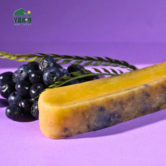 Yak-9 Blueberry Cheese Chews for Dogs - Small 1 piece (4oz)