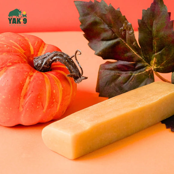 YAK-9 Pumpkin Cheese Chews for Dogs - Small 1 piece (4oz)