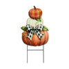 Harvest Pumpkin Stack Metal Art