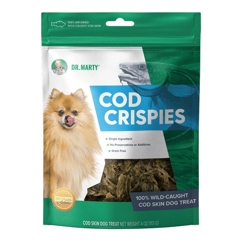 Cod Crispies 100% Air-Dried Wild-Caught Cod Skin Treats - 4oz