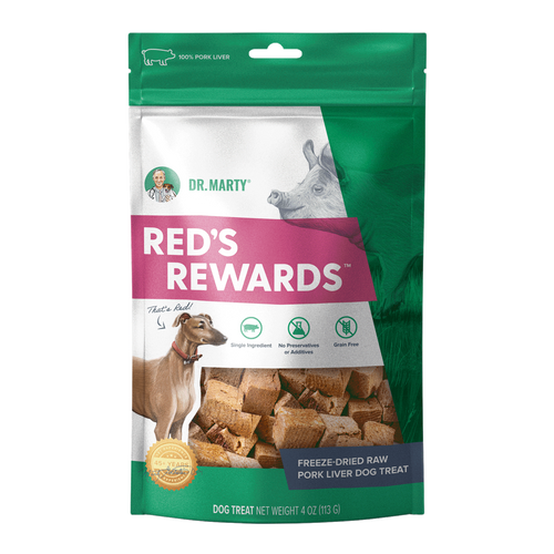 Red’s Rewards 100% Freeze-Dried Raw Pork Liver Dog Treats - 4oz.