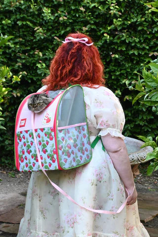 Strawberry Shortcake x Travel Cat: Cat Backpack