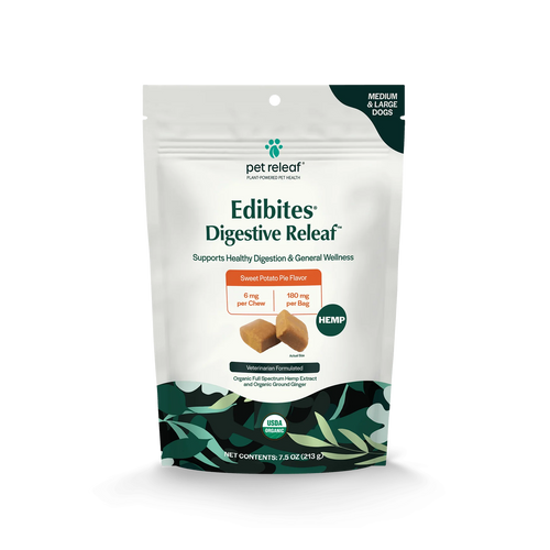 Digestive Releaf Hemp Edibites For Medium to Large Dogs – Sweet Potato