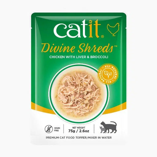 Catit Divine Shreds – Chicken Liver & Broccoli