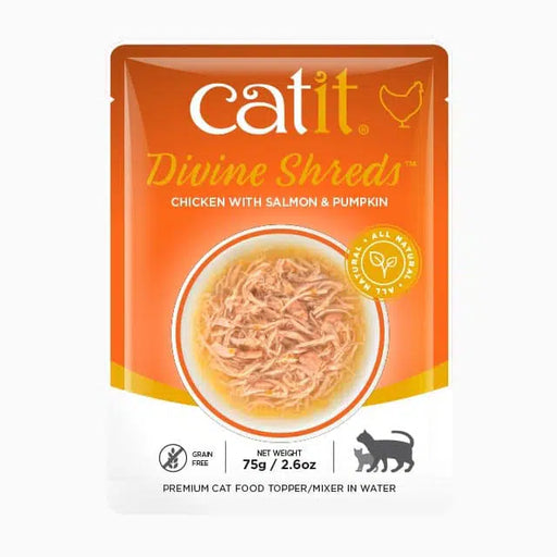 Catit Divine Shreds – Chicken  Salmon & Pumpkin