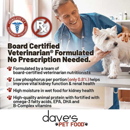 Dave's Pet Food Restricted Phosphorus Tuna Pate for Dogs - 13oz