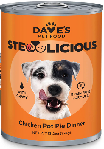 Dave's Pet Food Stewlicious Chicken Pot Pie Dinner for Dogs - 13.2oz