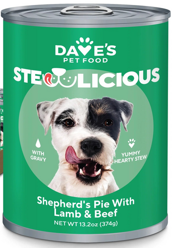 Dave's Pet Food Stewlicious Shepherd's Pie with Lamb & Beef For Dogs - 13.2oz