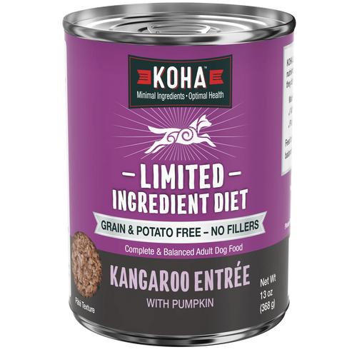 KOHA Kangaroo Dog Food: Limited Ingredient Diet Kangaroo Entrée for Dogs - 13oz