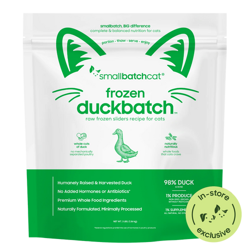 Small Batch Pet Duck Sliders for Cats Frozen Raw - 3lb