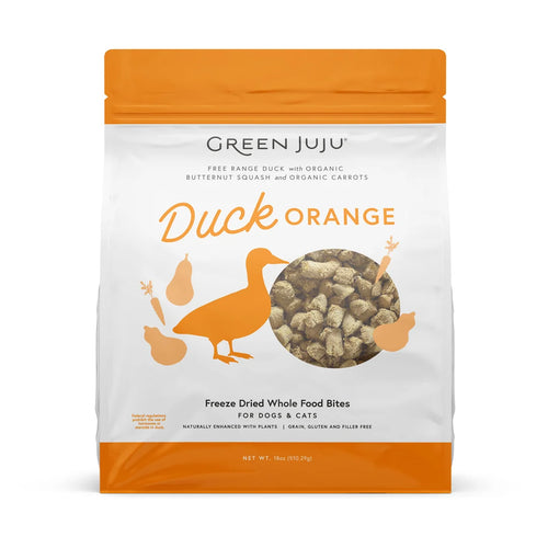 Green Juju Duck Orange Whole Food Bites Freeze-Dried Treat / Topper - 3oz