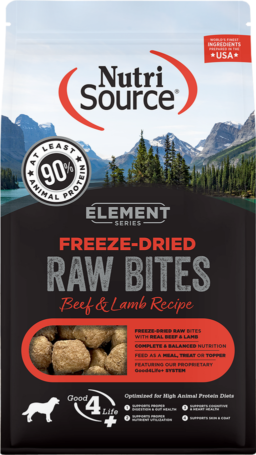 NutriSource Element Series Freeze-Dried Beef & Lamb Recipe 10oz Bites