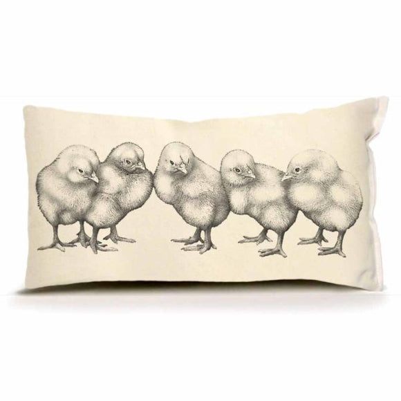 100% Natural Cotton Canvas Small Sewn Pillow