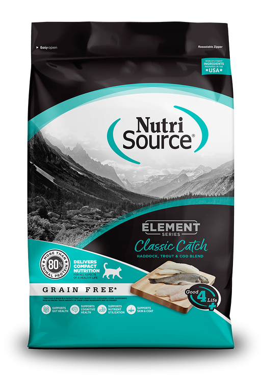 Nutri Source Element Series Classic Catch Grain Free Dry Cat Food 11lb