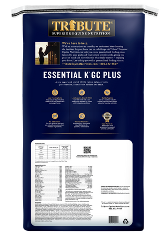 TRIBUTE Essential K® GC Plus, Pelleted, Low NSC Ration Balancer with Joint Support - 50lb