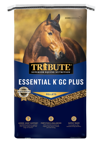 TRIBUTE Essential K® GC Plus, Pelleted, Low NSC Ration Balancer with Joint Support - 50lb