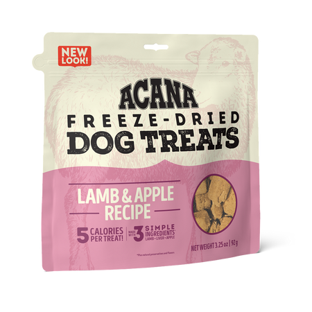 Acana Lamb & Apple Freeze-Dried Dog Treats 3.25oz.