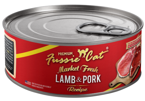 FUSSIE CAT MARKET FRESH CAN - LAMB & PORK 5.5oz WET CAT FOOD