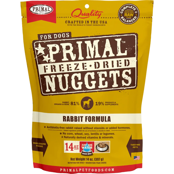 CANINE FREEZE-DRIED NUGGETS RABBIT 5.5oz