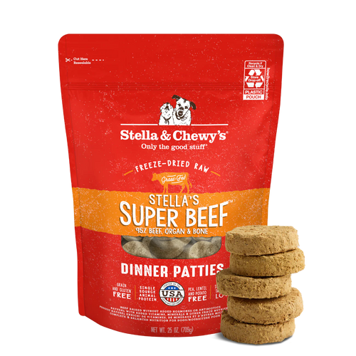 Stella’s Super Beef Freeze-Dried Raw Dinner Patties - 25oz