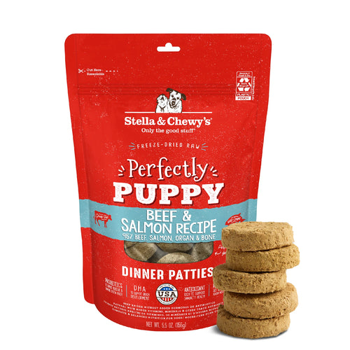 Stella & Chewy's Beef & Salmon Puppy Freeze-Dried Patties - 14oz