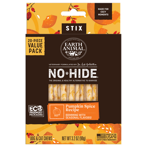 Earth Animal No-Hide® Seasonal Collection Pumpkin Spice Stix