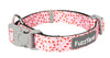 CANDY CANE PINK DOG COLLAR LG