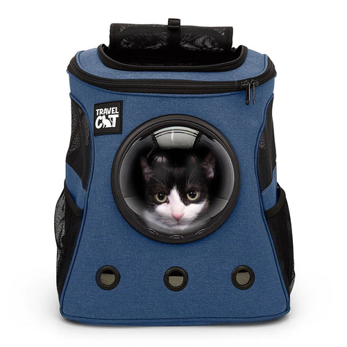 The Fat Cat Navy Cat Backpack - For Larger Cats