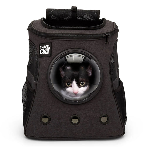 The Fat Cat Charcoal Cat Backpack - For Larger Cats