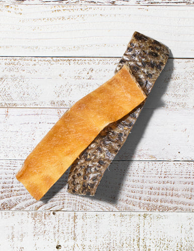 FINFARE Freeze-Dried Salmon Skin Strips for Dogs - 4oz Dog Treat