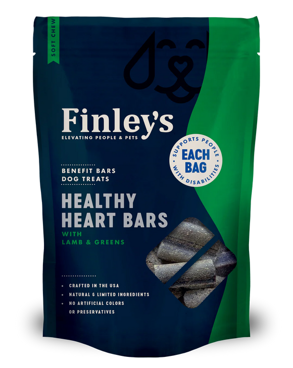 Finley's Healthy Heart Soft Chew Benefit Bars Dog Treats