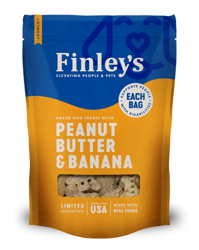 Finley's Peanut Butter Banana Crunchy Biscuits - 6oz