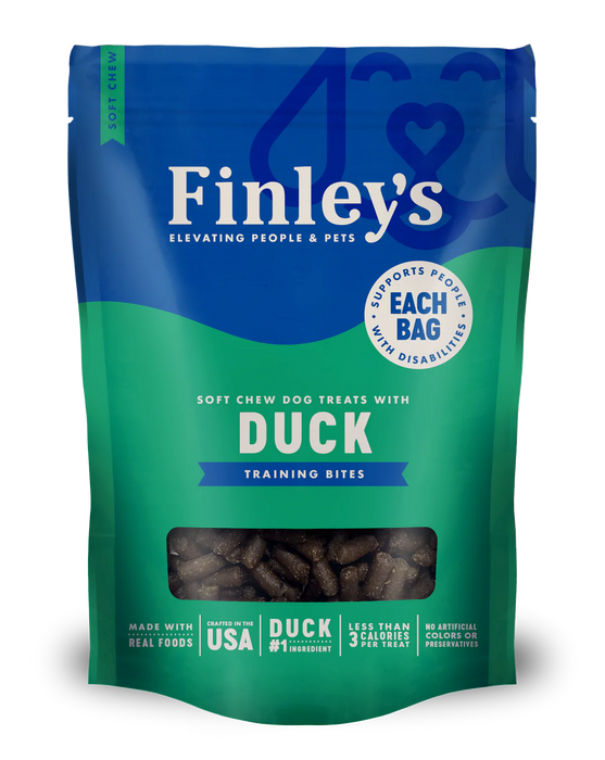 Finley's Duck Recipe Soft Chew Training Bites 6oz.