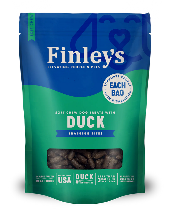 Finley's Duck Recipe Soft Chew Training Bites 6oz.