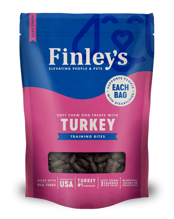 Finley's Turkey Recipe Soft Chew Training Bites 6oz.