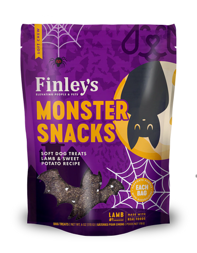 Finley's Monster Snacks Soft Chew Lamb and Sweet Potato Dog Treats - 6 oz.