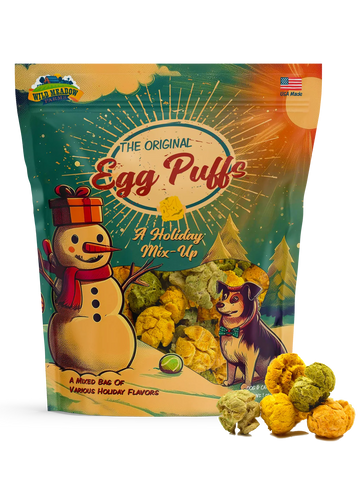 Wild Meadow Farms Christmas Dog Treats Holiday Mix Up Egg Puffs