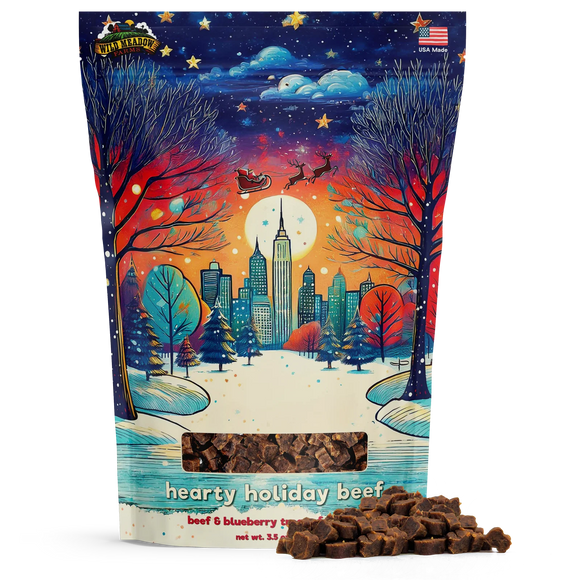 Wild Meadow Farms Christmas Treats Holiday Beef Meat Dog Treats