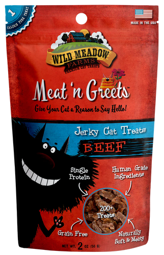 Wild Meadow Farms Meat 'n Greets Beef Cat Treats