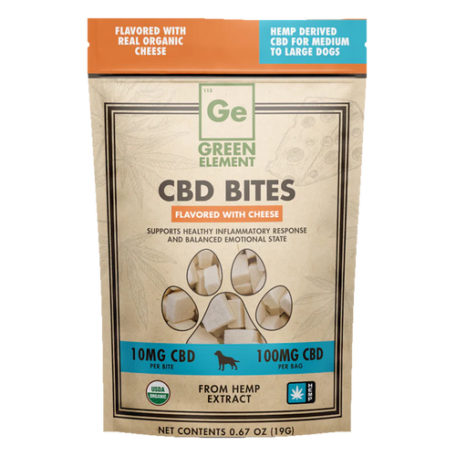 Green Element Organic Cheese CBD Bites - 10mg (10 Bites)